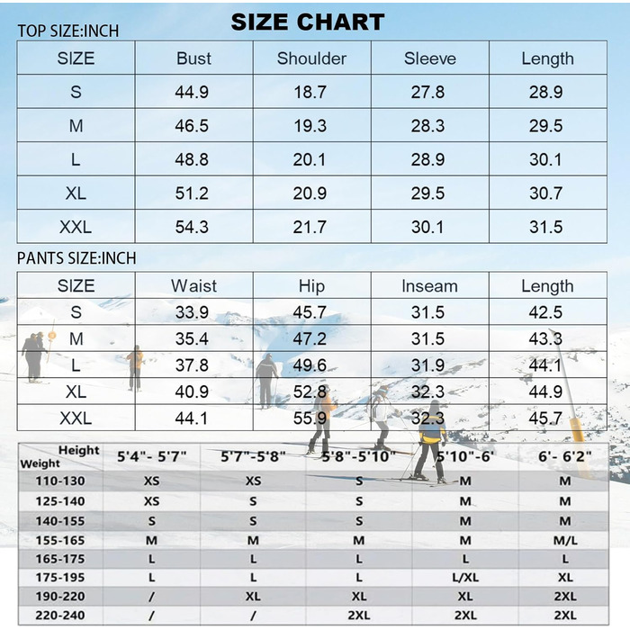 Комплект чоловічого гірськолижного костюма: куртка та штани, водонепроникний, вітронепроникний, з капюшоном, для сноубордингу та катання на лижах, білий/зелений, розмір M