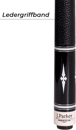 Професійний більярдний кий Parker Premium Edition PE-5, Quick-Joint, багатошаровий шкіряний наконечник 12.75 мм, льон та шкіра