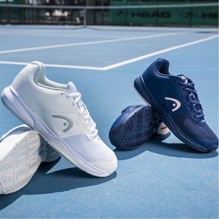 Тенісне взуття HEAD Revolt Court для жінок, білий/сірий, 41 EU