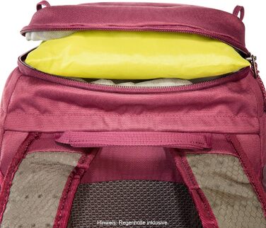 Рюкзак для походів Tatonka Hike Pack 22 л з вентиляцією спини та дощовиком, легкий та зручний туристичний рюкзак, бордовий