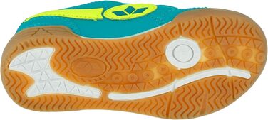 Дитячі кросівки для залу Lico Bernie V Unisex, Petrol Lemon, розмір 32 EU, на липучках