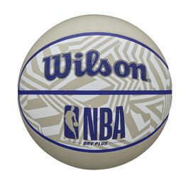М'яч для баскетболу Wilson NBA DRV Plus Dazzle Camo Outdoor, розміри 6 та 7, бежевий/блакитний, для гри на вулиці