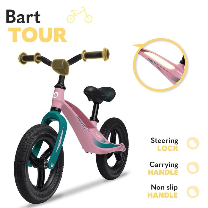Беговел Lionelo Bart Tour/Bubblegum (2-30 кг), 12