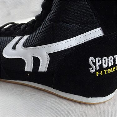 Жіночі боксерські кросівки High Top для кікбоксингу та боротьби, чорні, 38 EU