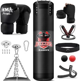 Набір для боксу Boxsack-Set: важкий мішок 120см та боксерські рукавички 12oz (MMA, карате, кікбоксинг, бокс, муай-тай)