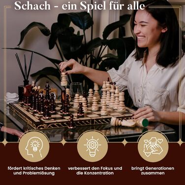 Шахи дерев'яні Master of Chess 'Gentleman' 60 см, великі, складані, ручна робота, для дорослих і дітей
