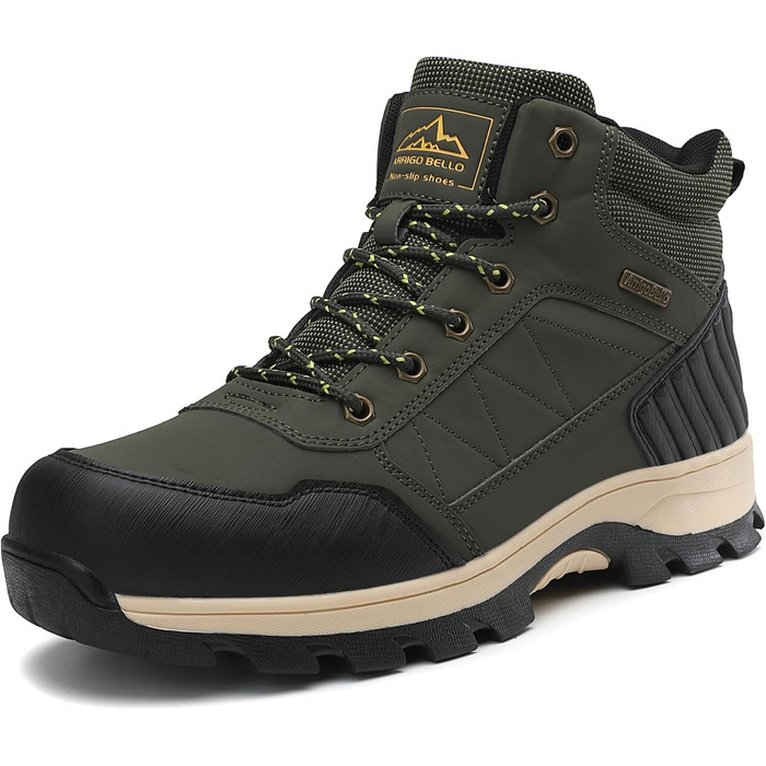 Чоловічі зимові черевики ARRIFIO BELLO: зимові черевики, вандер-черевики, трекінг черевики, утеплені, з антиковзанням, розмір 41-46, колір зелений