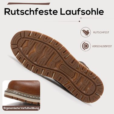 Чоловічі зимові черевики ANALEAF - теплі, водонепроникні, трекінгові, зелені (сіро-коричневі), 42 EU