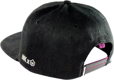 Кепка-снапбек Nebelkind Steini Der Keller унісекс, регульована базакап у стилі streetwear, чорно-рожева, OneSize