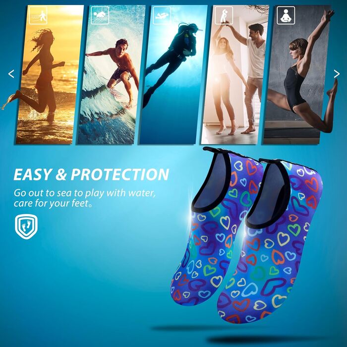 SIMARI Водні черевики для жінок та чоловіків, швидковисихаючі, босі черевики, аквашузи, спортивні, SWS001, чорний, 38/39 EU