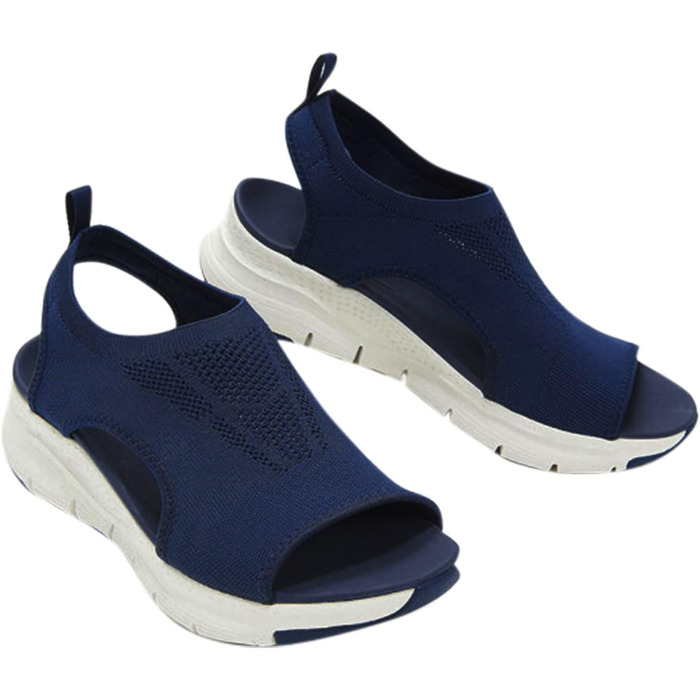 Ортопедичні сандалі жіночі літні, зручні, миючі, на платформі, спортивні, для трекінгу, повсякденні, розмір 37-43, блакитні