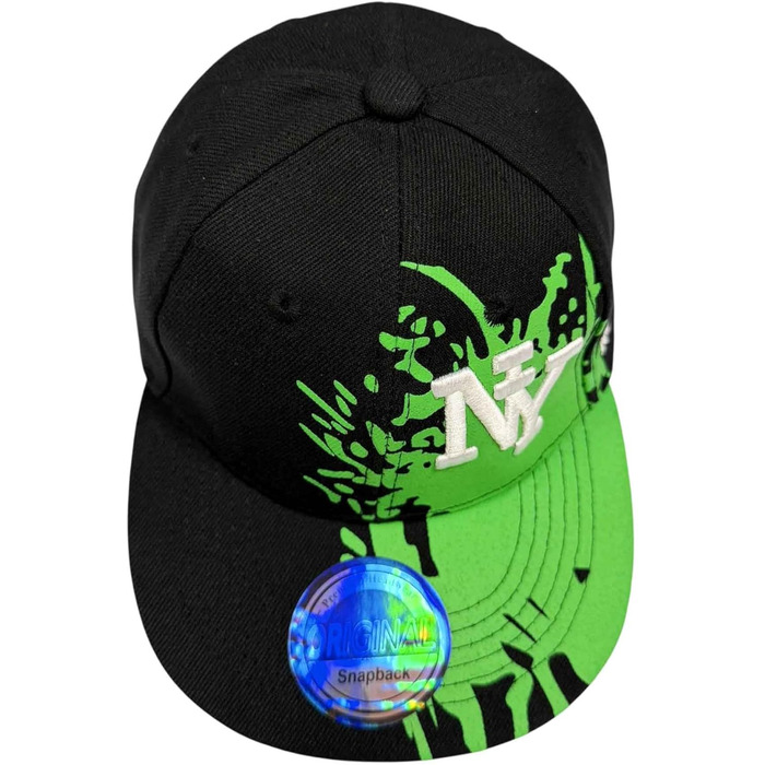 Дитяча кепка SNAPBACK USA для підлітків, кепка-бейсболка, спортивна кепка NY Splash Green (універсальний розмір)