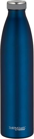 Термос-пляшка THERMOS 1 л сапфірово-синя, нержавіюча сталь, зберігає тепло 12 год/холод 24 год, герметична, для газованої води, для школи та офісу