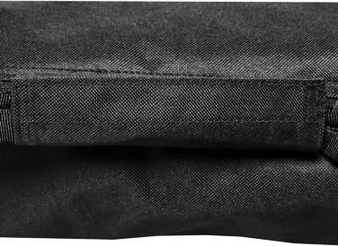 Чохол для лиж Black Crevice Nordic 210 см, міцний 600D/PVC, для 1 пари, подвійна блискавка, ремінь, чорний/срібний