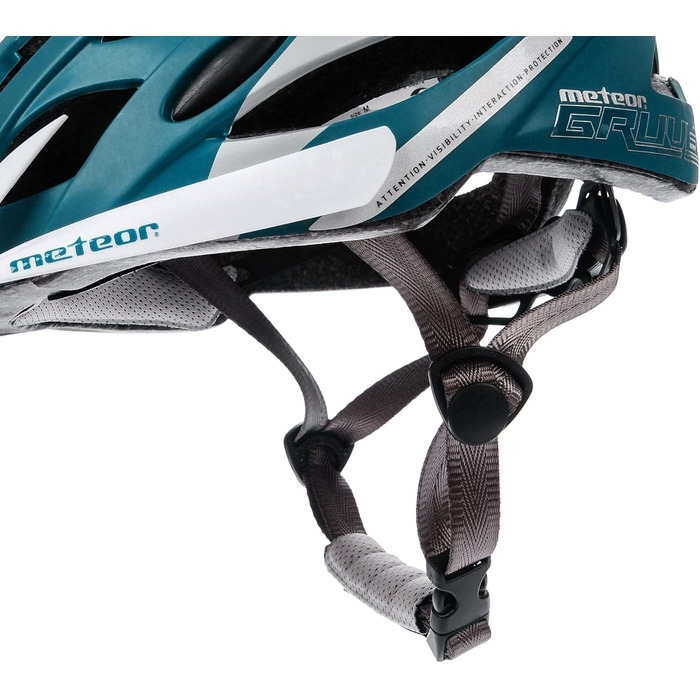 Шолом велосипедний Meteor Gruver для дорослих, дітей, MTB, BMX, роликів, скейтборду, чорний, зелений, синій, білий (52-56 см)