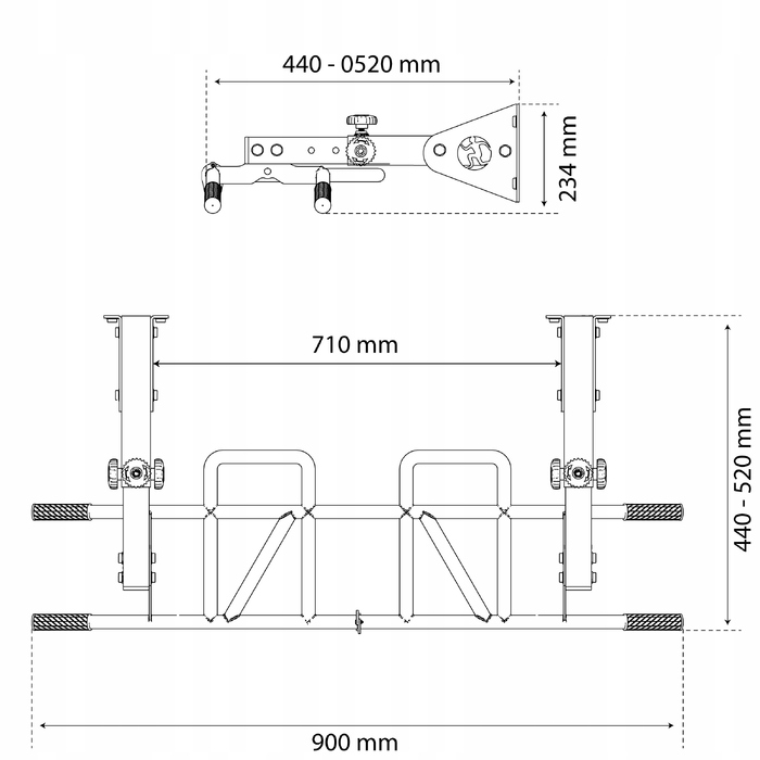 Стіновий турнік K-Sport Monkeybar KSSL040