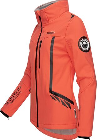 Жіноча водонепроникна куртка Softshell MARIKOO Mount-Cho-Oyu знімним капюшоном, коралловий колір, розміри XS-XXL