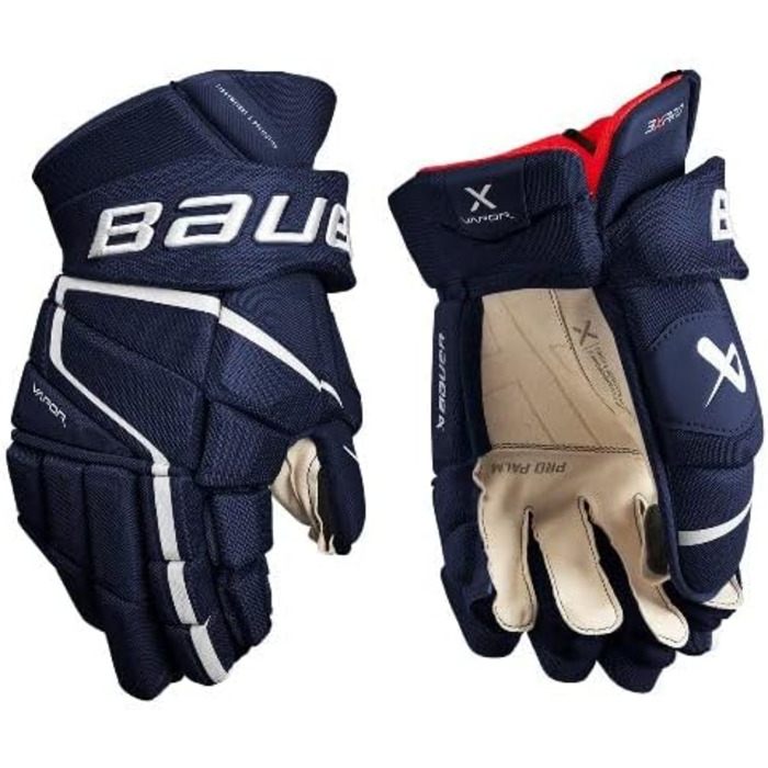 Хокейні рукавички Bauer Vapor 3X Pro Senior 14 дюймів, чорні/червоні/білі