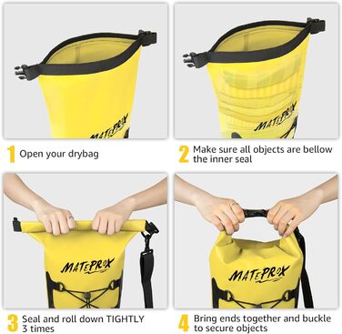 Водонепроникний мішок Dry Bag Mateprox 10L - міцний, надійний, для плавання, кемпінгу