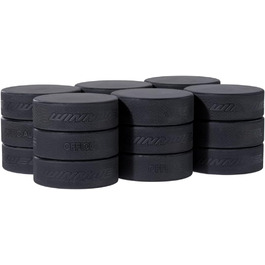 Ковзанкові шайби Winnwell, чорні, набір 18 шт., 170 г, офіційний розмір, для тренувань та відпрацювання навичок