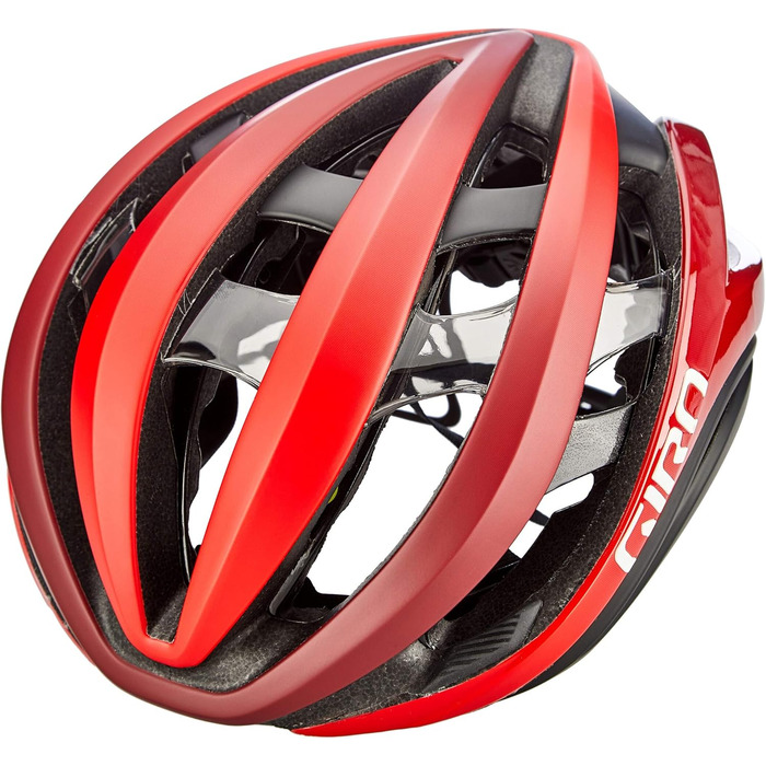 Велосипедний шолом Giro Aether MIPS, матовий, червоний/чорний, розмір S (51-55 см)