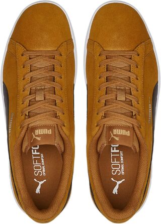 Кросівки PUMA Smash V2 унісекс (Desert Tan Dark Chocolate Puma Team Gold), 36 EU