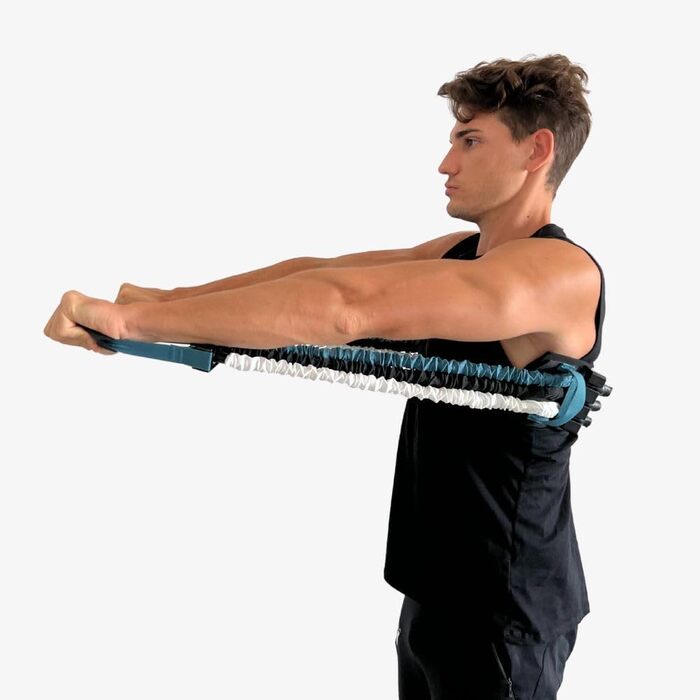 SmartWorkout SMARTPRESS – тренажер для грудей і спини з регульованими еспандерами до 80 кг