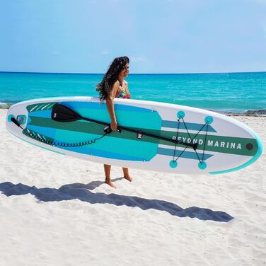 Надувна SUP-дошка BEYOND MARINA 320×81×15 см з веслом, сидінням, рюкзаком, насосом для сап-серфінгу та водного спорту