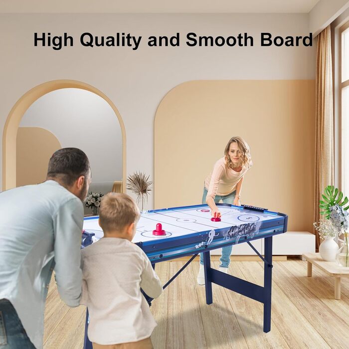 Ігровий стіл HLC 3 в 1: Аір-хокей, шафлборд, кёрлінг, боулінг – 130 см