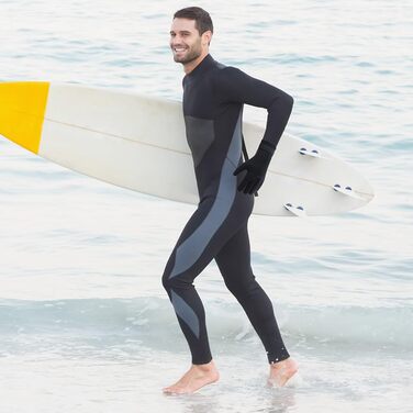 AOOSA Неопренові рукавички та шкарпетки для плавання, 3 мм, унісекс, з антиковзким покриттям, для дайвінгу, серфінгу, снорклінгу (Чорний, XL)