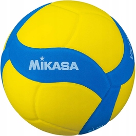 Волейбольний м'яч Mikasa VS220W жовтий, клеєний, розмір 5