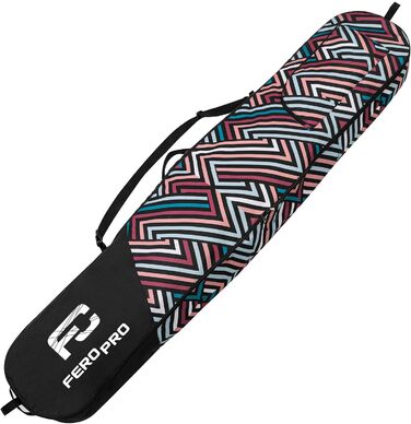 Чохол для сноуборду Zig Zag Pastel: містка сумка з водонепроникного поліестеру, 170 см, з регульованими ременями