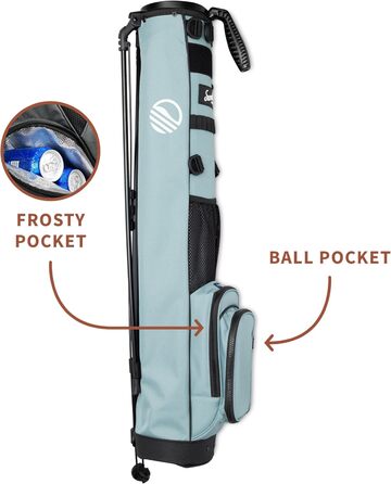 Гольф сумка Sunday Golf Loma XL з ременем та стійкою – Легка сумка для пітч-н-патт гольфу, Par 3 та Executive гольф-поля, 3.4 фунти