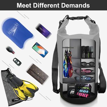 Водонепроникний мішок Blackace Arteesol 5L/10L/20L/30L – міцний Packsack з регульованим ременем для водного спорту