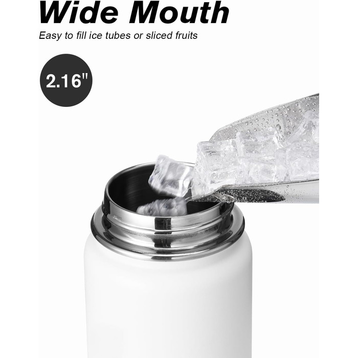 Фляга Coolflask 1,2 л з ізоляцією та трубочкою, нержавіюча сталь, 3 кришки, для спорту та офісу, зберігає холод до 48 годин, тепло до 24 годин, сіро-зелений колір