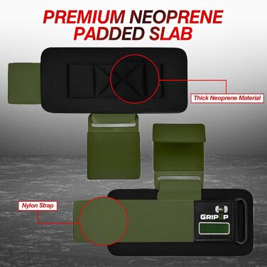 Набори для фітнесу та силових тренувань (пара), захист зап'ястя з гумовим покриттям, 8 мм, для важкої атлетики, пауерліфтингу, підтягувань та бодібілдингу (зелений)