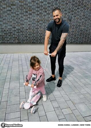 Самокат дитячий Kinderroller 5 в 1 рожевий: самокат-біговел, з сидінням, для дівчаток та хлопчиків