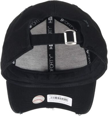 Кепка New Era New York Yankees 9forty Adjustable Distressed, чорний колір