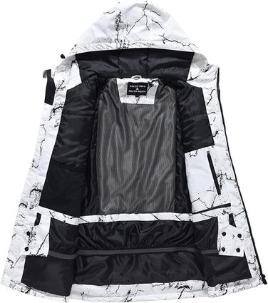 Чоловічий комплект для катання на лижах: куртка та штани, водонепроникний, зимовий костюм для сноуборду та лиж, Icai+Чорний (M)