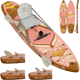 Надширока надувна SUP-дошка iTAOSTAR Daisy 35'' для балансу, з аксесуарами, для дорослих і підлітків