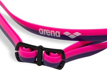 Дитяча плавальна окуляр Arena для басейну, унісекс, 6-12 років, для змагань, дзеркальні лінзи, срібло/рожевий/сливовий