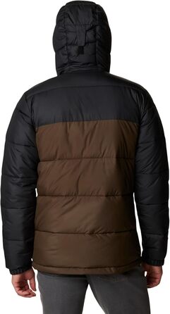 Куртка Columbia Pike Lake Hooded чоловіча, оливково-чорна, XL - тепла степлена куртка з капюшоном