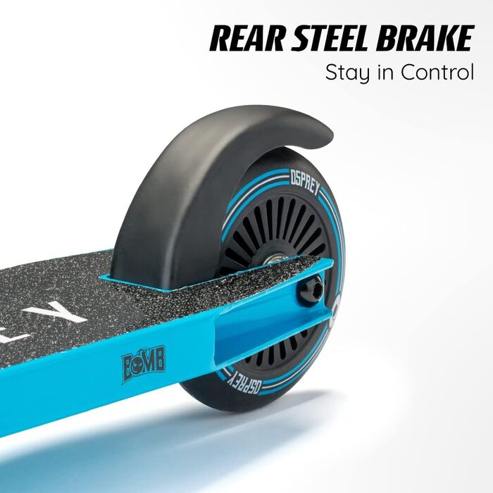 Самокат трюковий Osprey Stunt Scooter: для хлопчиків, дівчаток, дітей та дорослих, з підшипниками ABEC 5, синій колір