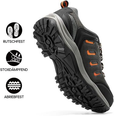 Чоловічі водонепроникні трекінгові черевики NORTIV 48 EU сірі