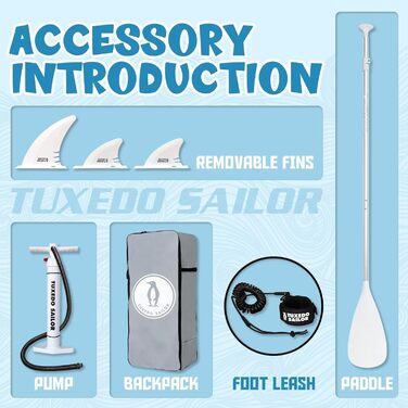 SUP дошка надувна Tuxedo Sailor 320 см рожева для дорослих з аксесуарами