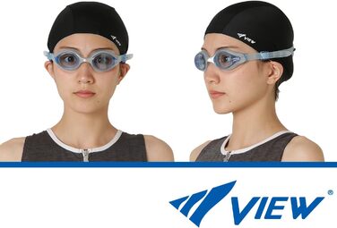 Окуляри для плавання VIEW Selene V-820ASA Swipe, антифог, прозоро-блакитні