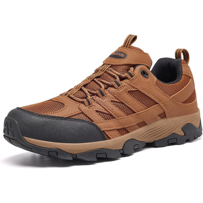 Чоловічі трекінгові черевики SHULOOK, водонепроникні, легкі, з антиковзкою підошвою, для хайкінгу та активного відпочинку (42 EU, жовтий)