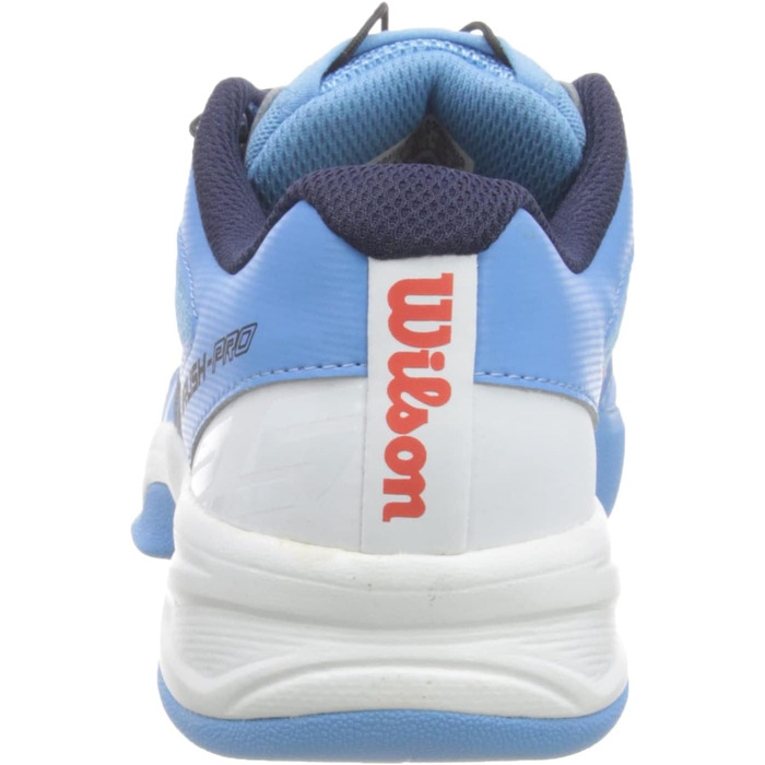 Тенісне взуття Wilson Rush Pro Jr Ql Carpet для дітей, біле (33 2/3 EU, блакитно-біло-помаранчеве)