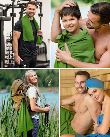 Рушник Fit-Flip з мікрофібри - компактний, швидковисихаючий, для спорту, подорожей, пляжу - 60x120 см, 1 шт.