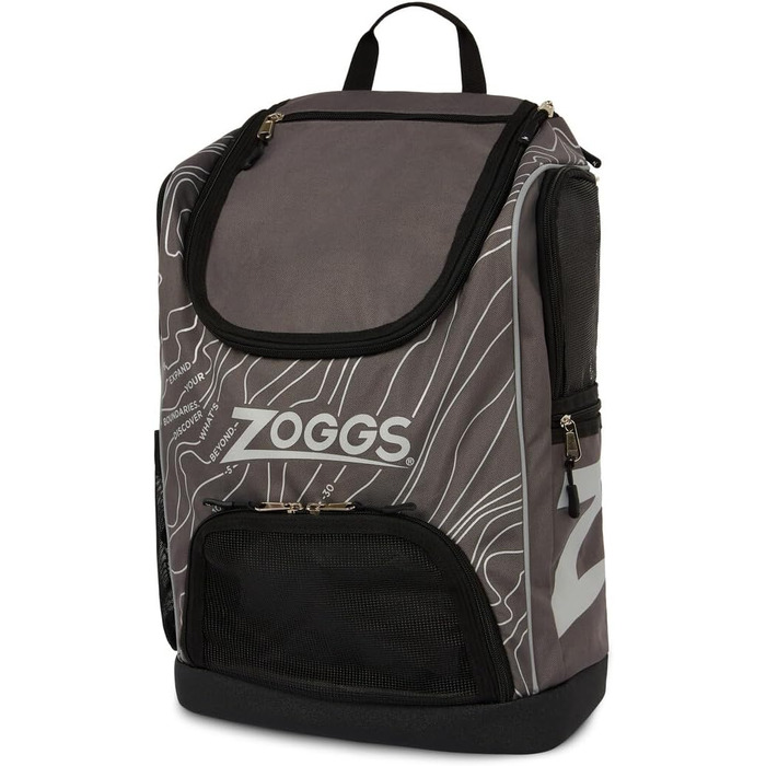Рюкзак Zoggs Planet R-PET 33 літри сірий/чорний, для плавання, екологічний